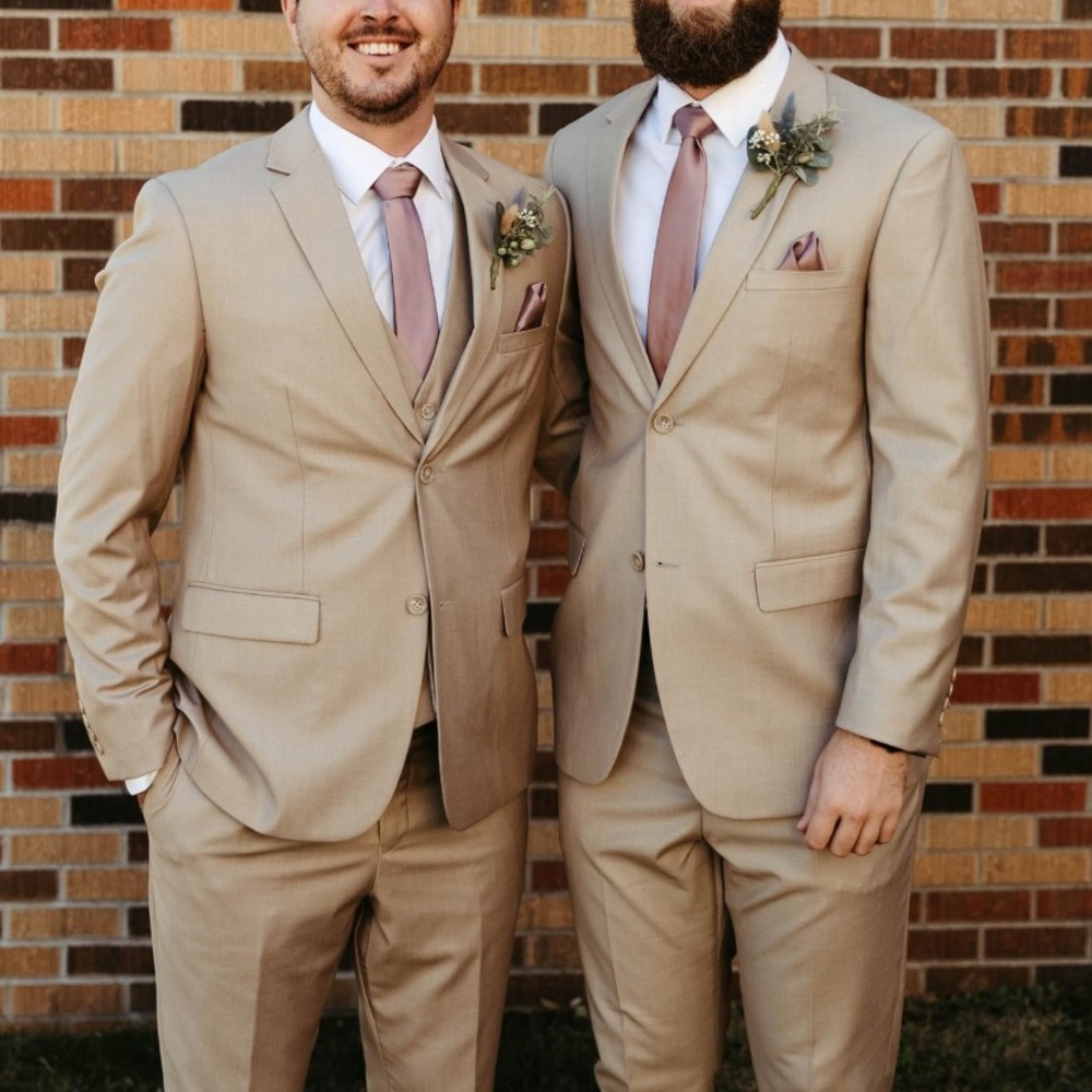 Men’s 3 Piece Tan Suit
